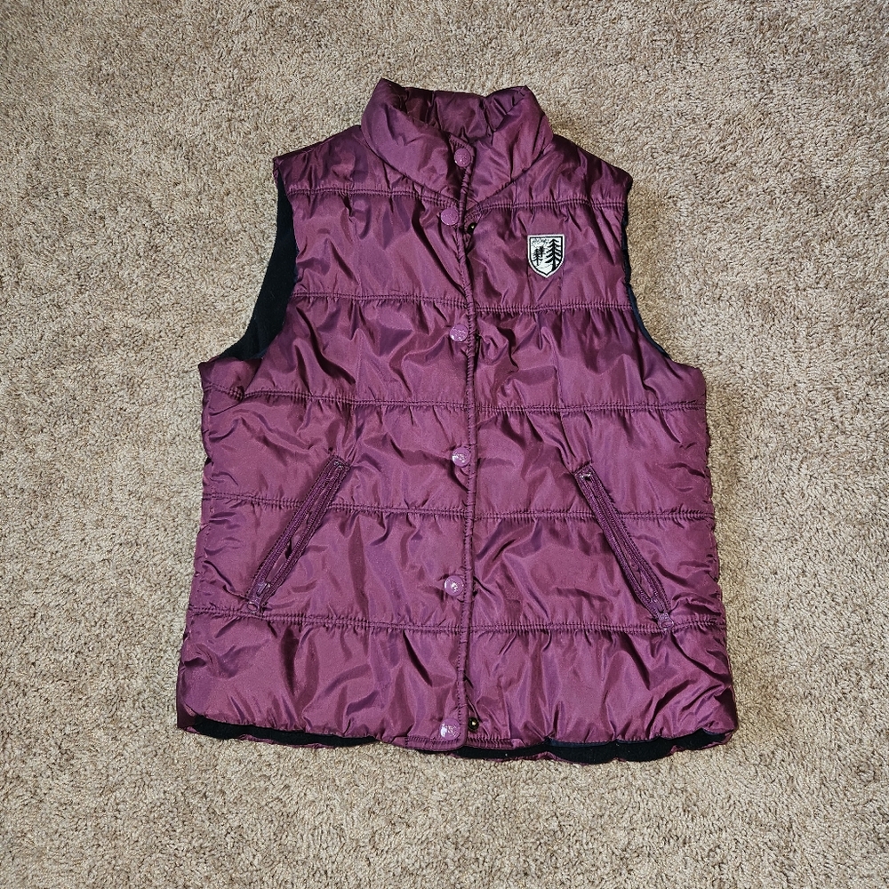 American Eagle Outfitters Purple Puffer Vest